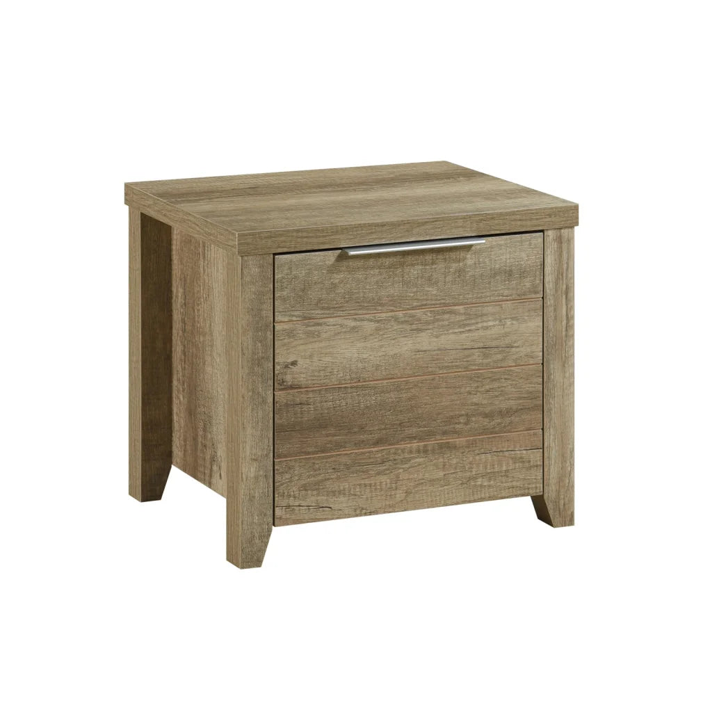 Bedroom Suite 4-Piece Natural Wood Like MDF King Size Oak