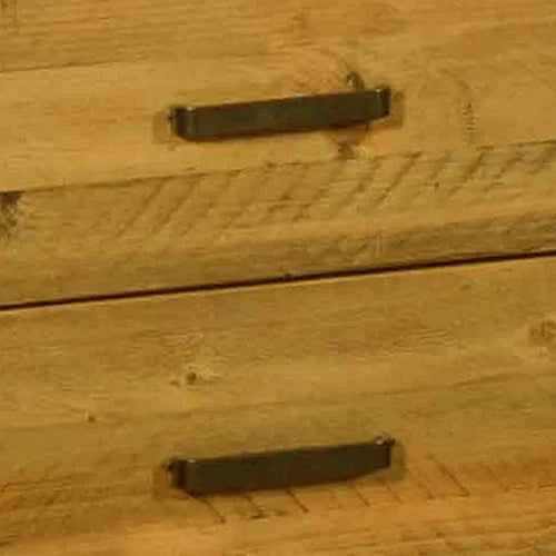 Bedside Table 2 Drawers Night Stand Solid Wood Storage