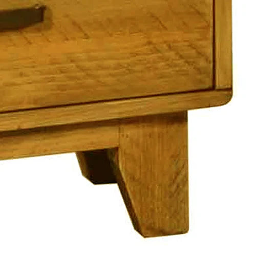 Bedside Table 2 Drawers Night Stand Solid Wood Storage