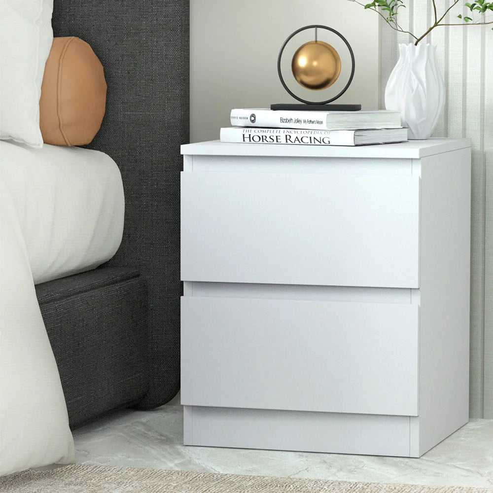 Bedside Table Cabinet Lamp Side Tables Drawers Nightstand