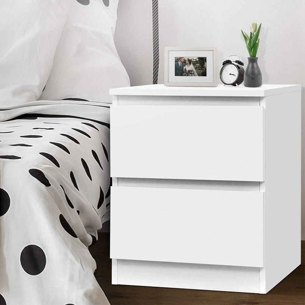 Bedside Table Cabinet Lamp Side Tables Drawers Nightstand