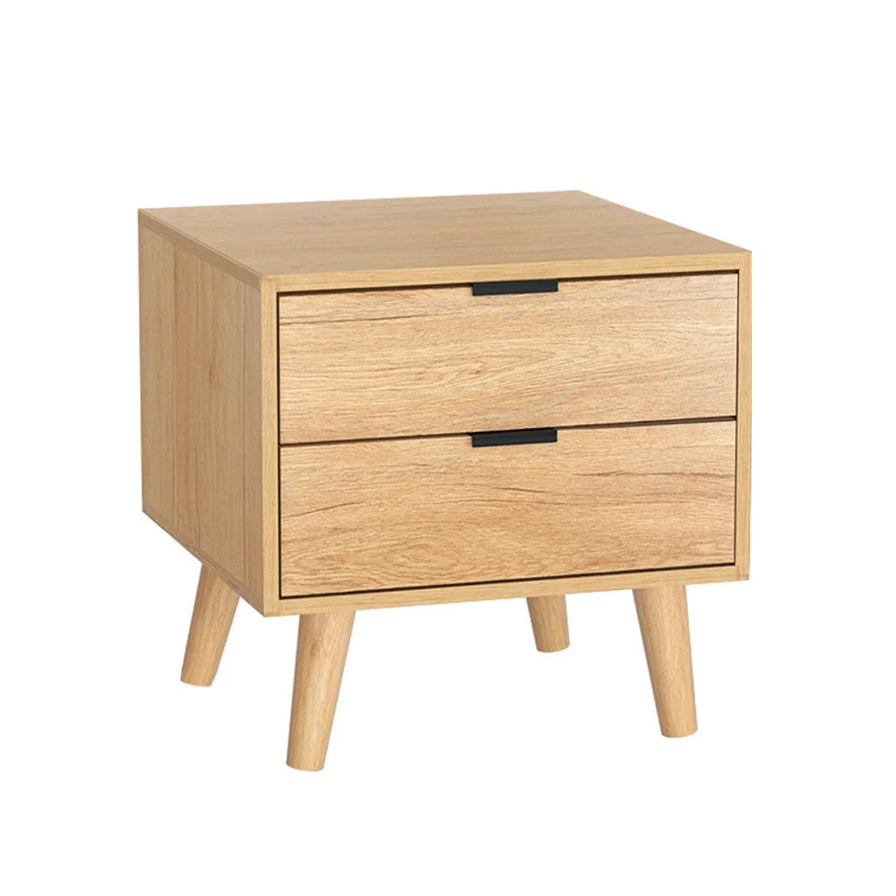 Bedside Table Drawers Nightstand Side End Table Storage