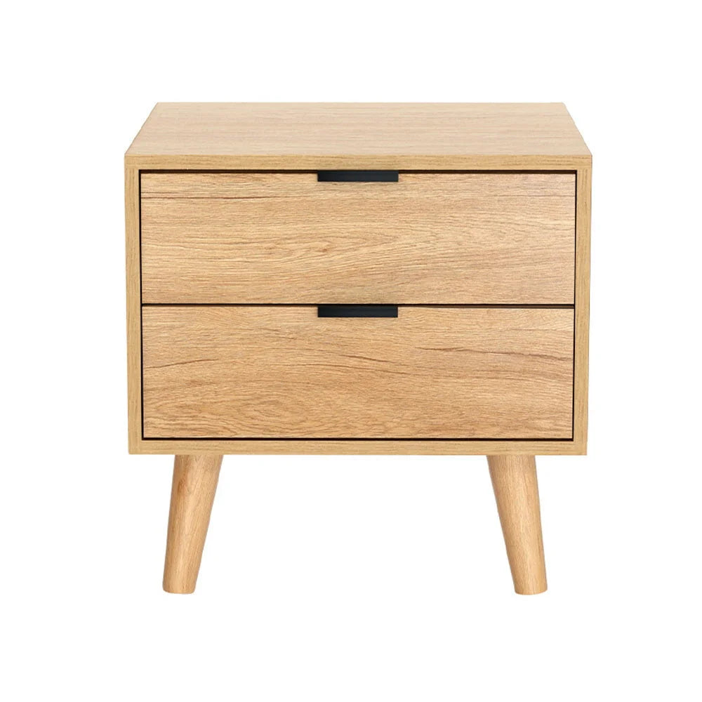 Bedside Table Drawers Nightstand Side End Table Storage