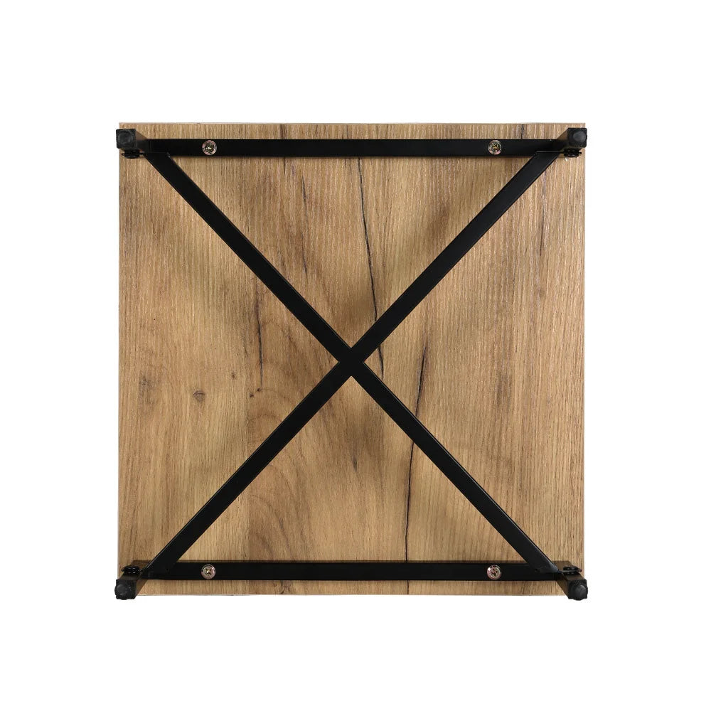 Bedside Table Drawers Side Table Shelf Storage Nightstand