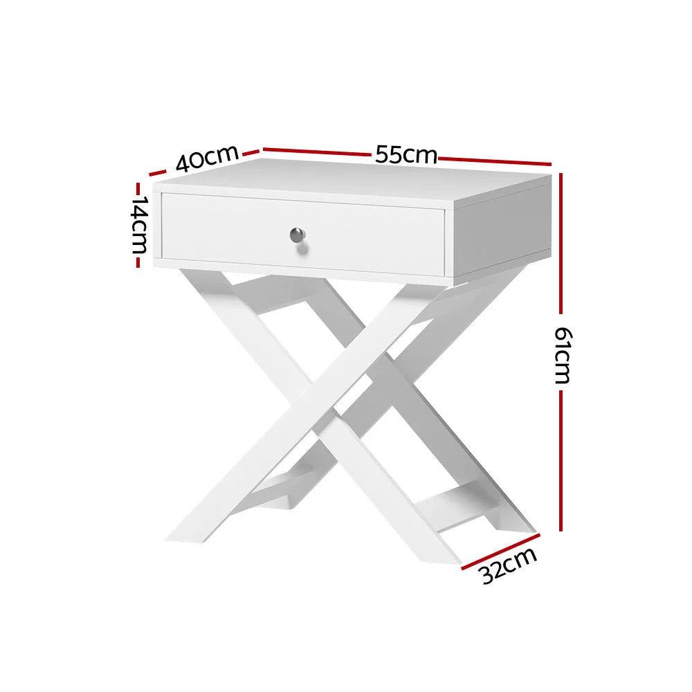 Bedside Table Drawers Side Table Storage Cabinet Nightstand
