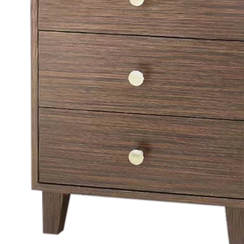 Bedside Table MDF 3 Drawers Side Table Night Stand Storage