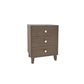 Bedside Table MDF 3 Drawers Side Table Night Stand Storage