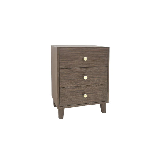 Bedside Table MDF 3 Drawers Side Table Night Stand Storage