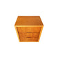 Bedside Table MDF Brown Colour Waveform Design Three