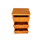 Bedside Table MDF Brown Colour Waveform Design Three