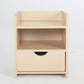 Bedside Table Storage Cabinet Nightstand - 1 Drawer 2