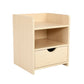 Bedside Table Storage Cabinet Nightstand - 1 Drawer 2