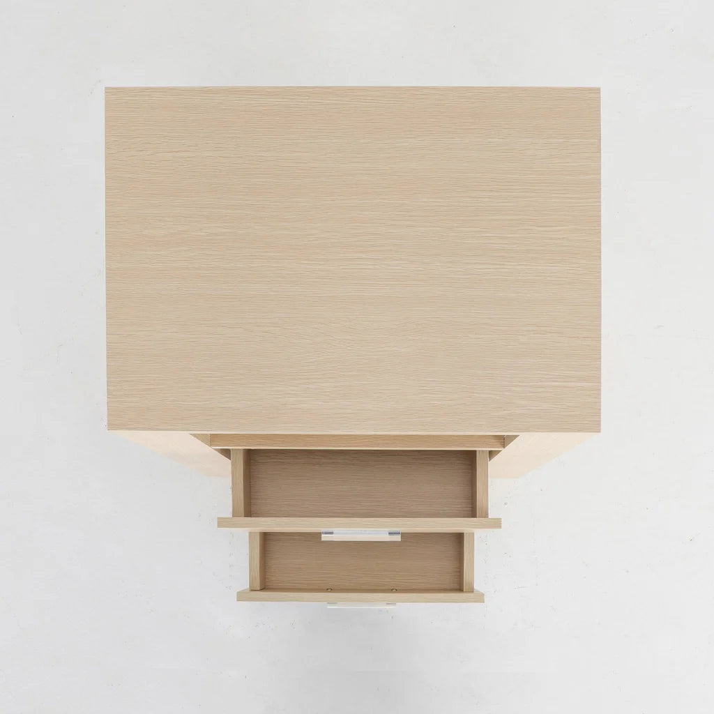 Bedside Table Storage Cabinet Nightstand - 2 Drawers 1