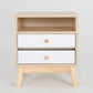 Bedside Table Storage Cabinet Nightstand - 2 Drawers - ANYA