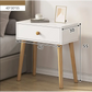 BedSide Table White - Furniture > Bedroom > Bedside Tables