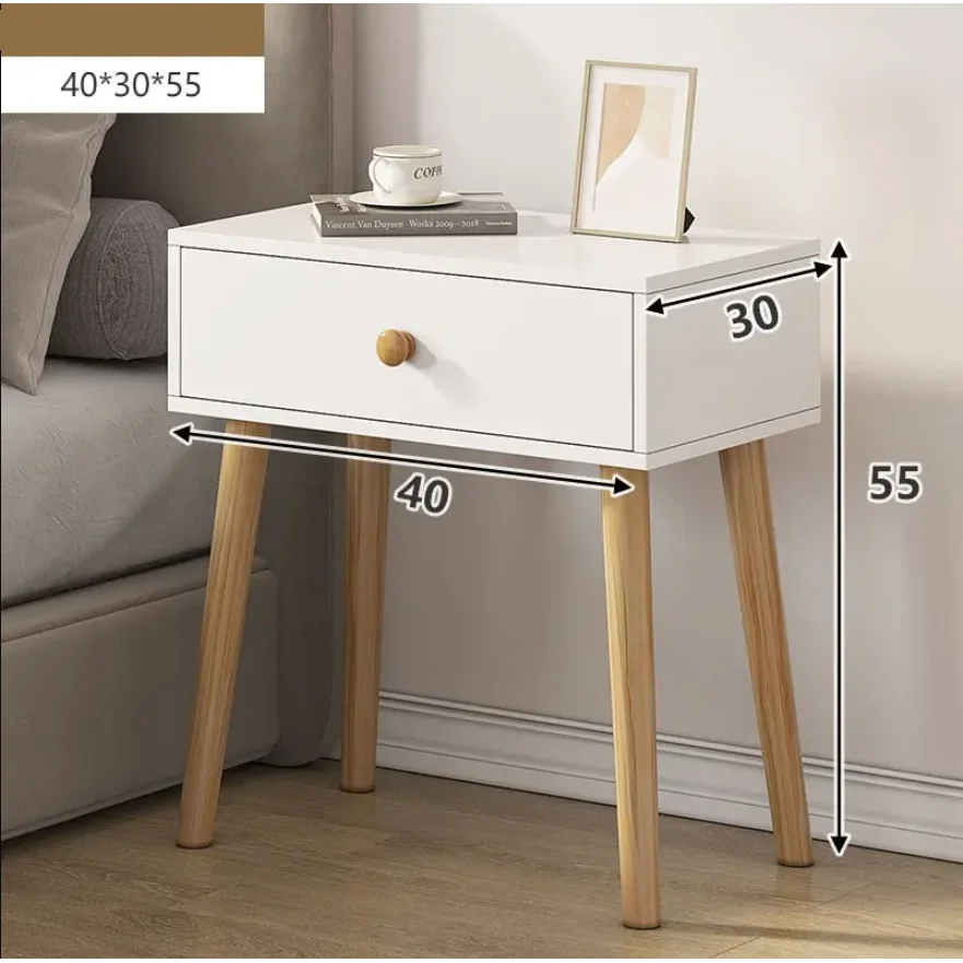BedSide Table White - Furniture > Bedroom > Bedside Tables