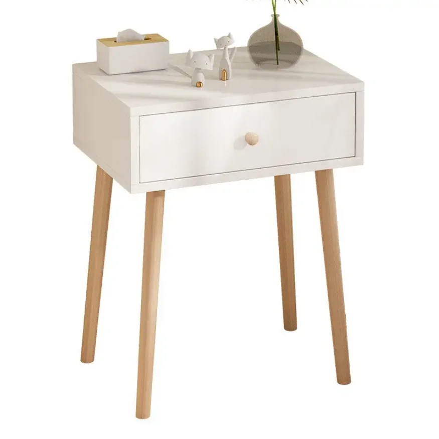 BedSide Table White - Furniture > Bedroom > Bedside Tables