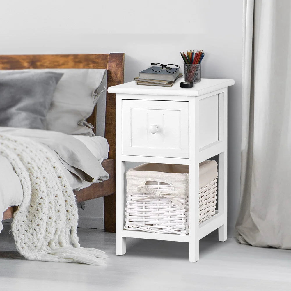 Bedside Tables Set Of Two Ariss White table