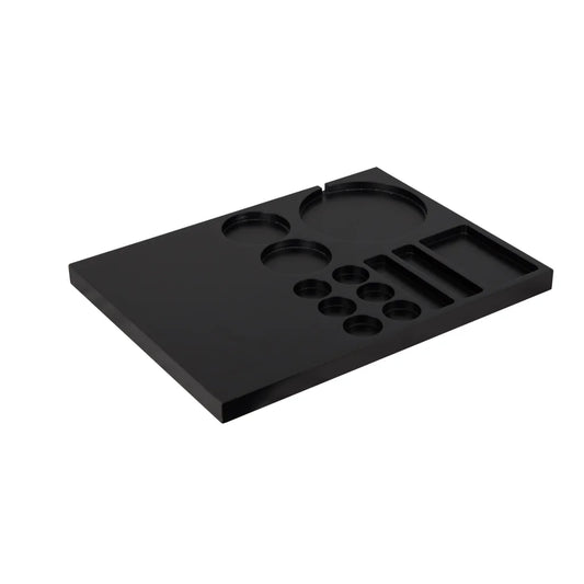 Beech Wood Kettle Tray - Black - Appliances > Kitchen