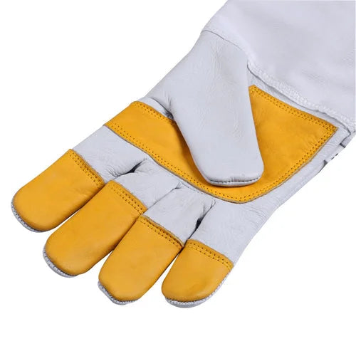 Beekeeping Bee Gloves Cow Hide Ventilated Heavy Duty Gloves