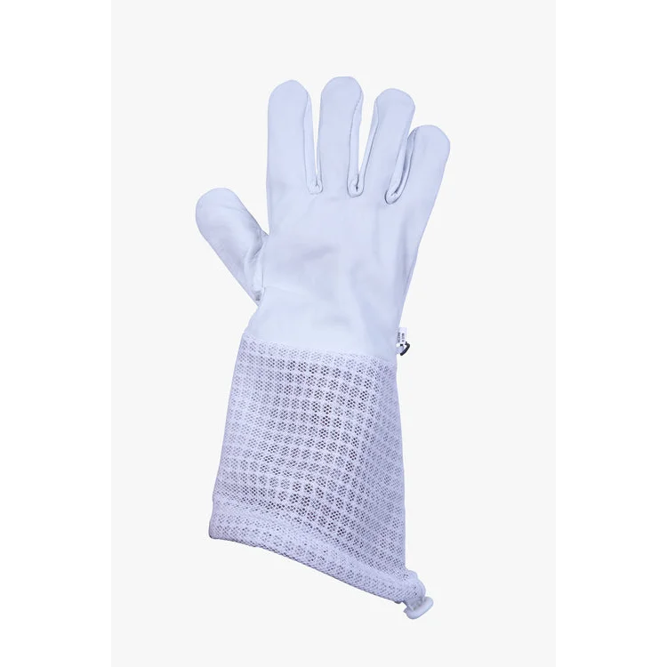 Beekeeping Bee Gloves Goat Skin 3 Mesh Ventilated Gloves-L