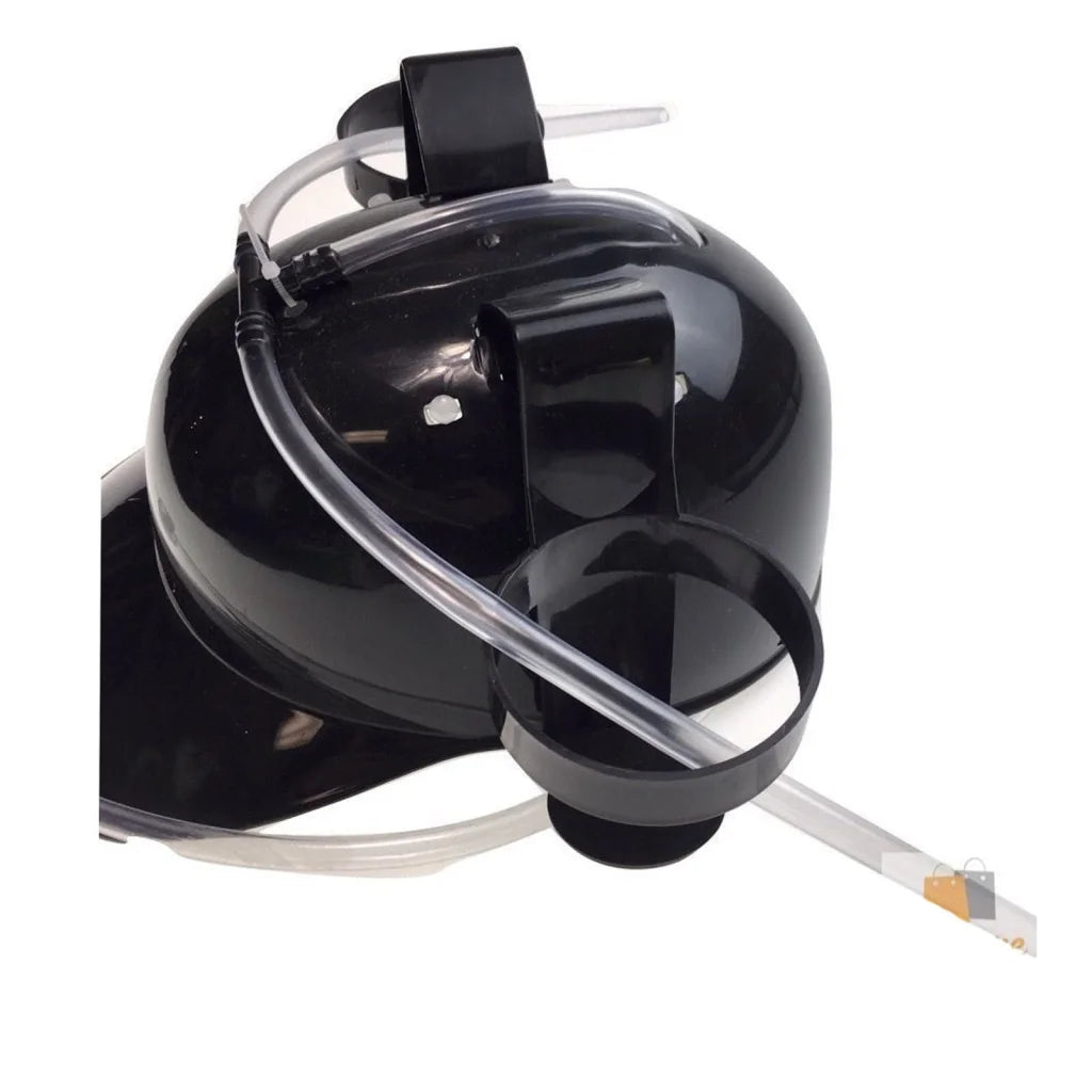 Beer drinking helmet with drink guzzler holder costume party