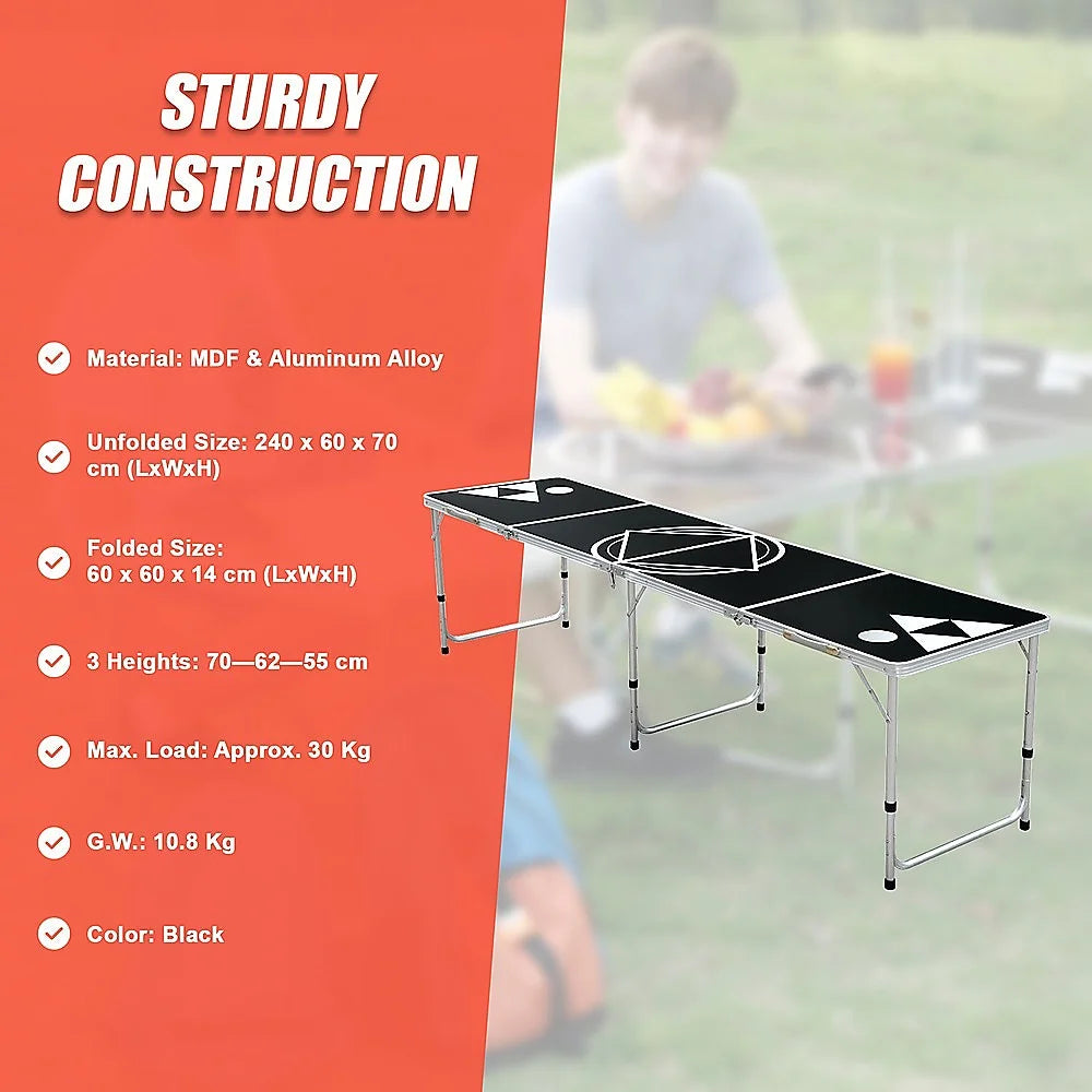 Beer Pong Table - 8FT - Fitness Accessories