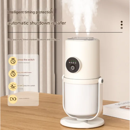 Beige + Base ortable Desktop Dual-Spray Humidifier with Air