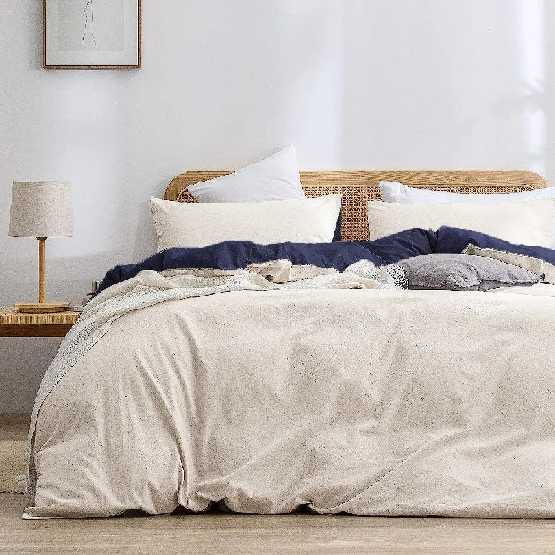 Beige Blue 1.8m (Duvet Cover 180*220cm) Luxurious Soft