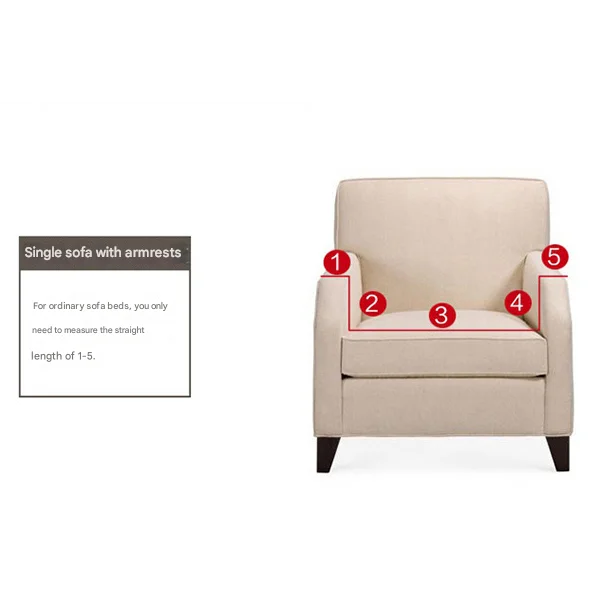 Beige-coffee Single Sofa Bubble Gauze Sofa Cover with Skirt
