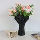 Beige Elegant Off-White Ceramic Vase - Modern Sculptural