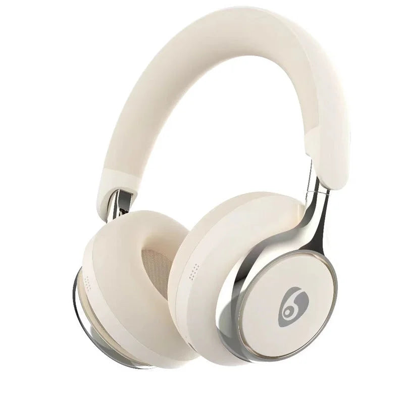 Beige Premium Wireless ANC Headphones - Bluetooth 5.4 32H