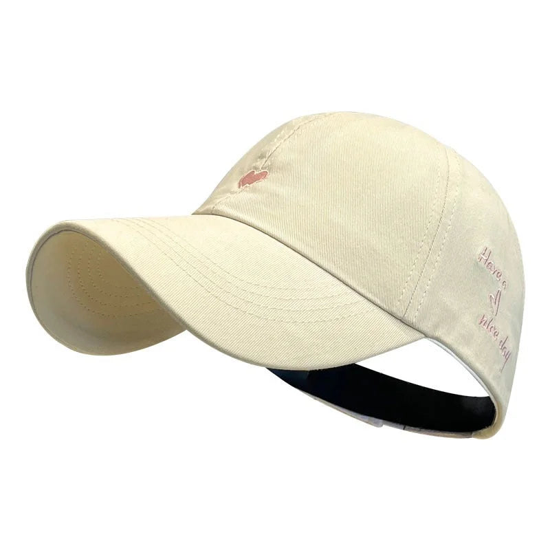Beige Stylish Ponytail Opening Baseball Cap - Have a Nice
