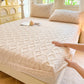 Beige Ultra Soft Plush Fitted Sheet - Winter Warm Plush Bed