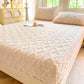 Beige Ultra Soft Plush Fitted Sheet - Winter Warm Plush Bed