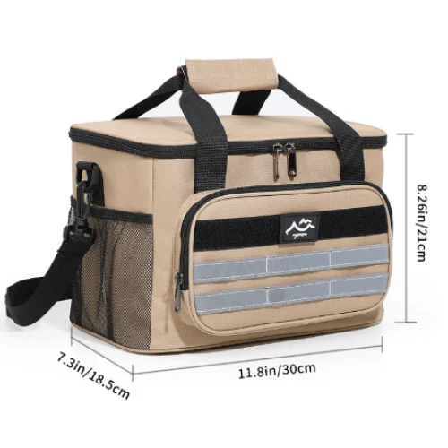Beige Versatile Large-Capacity Picnic Insulated Bag