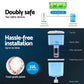 Bench Top Water Cooler Dispenser 22L Purifier Hot Cold Room