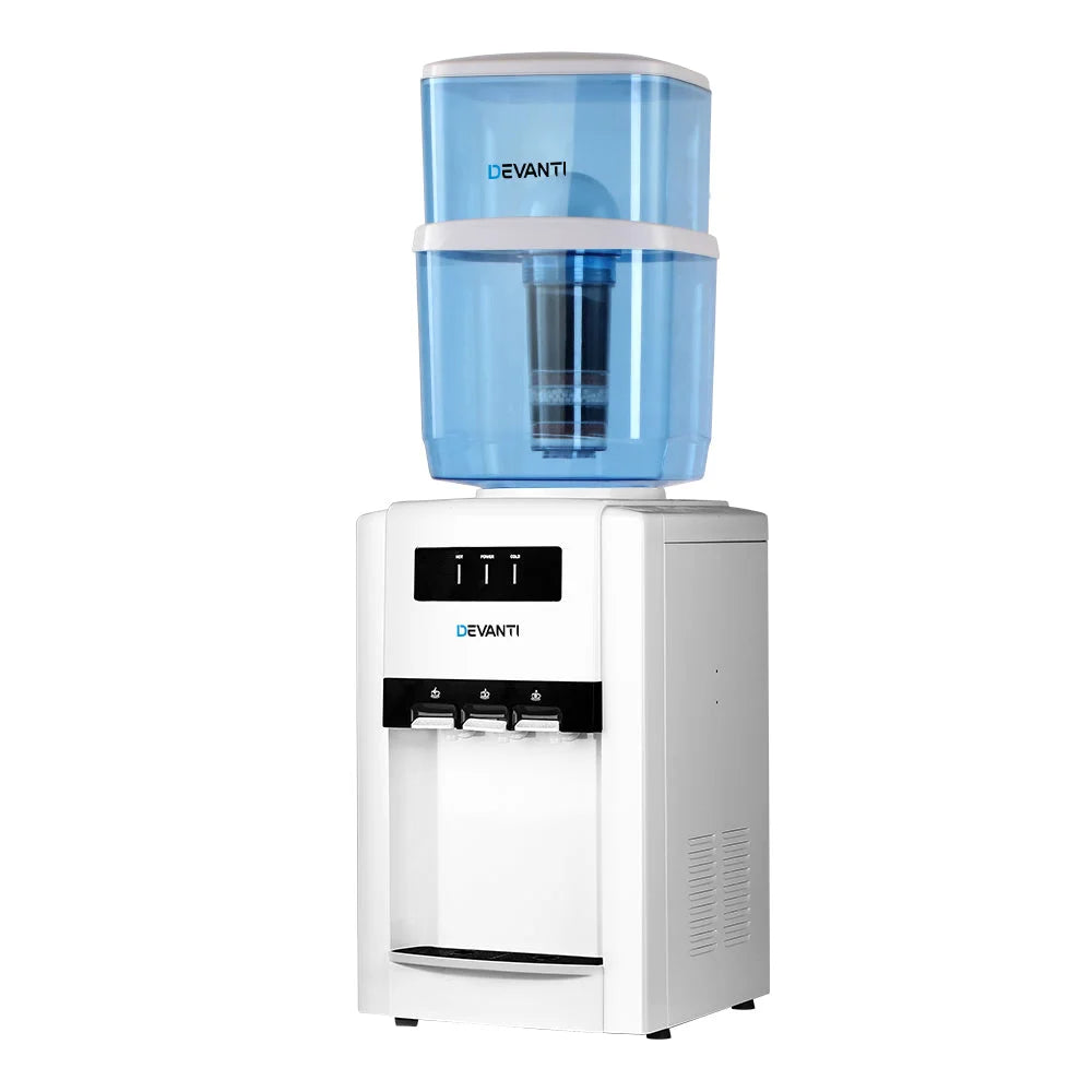 Bench Top Water Cooler Dispenser 22L Purifier Hot Cold Room