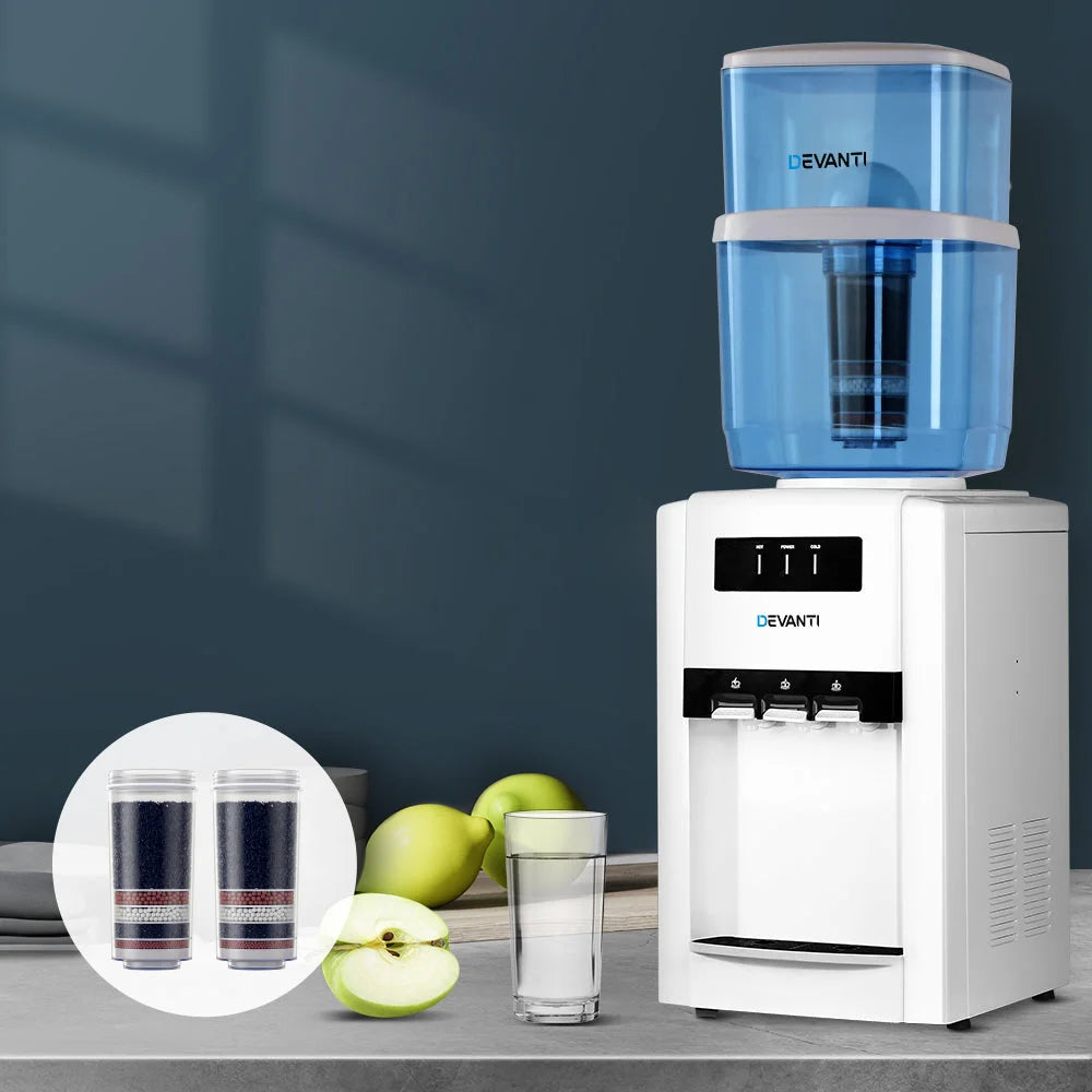 Bench Top Water Cooler Dispenser 22L Purifier Hot Cold