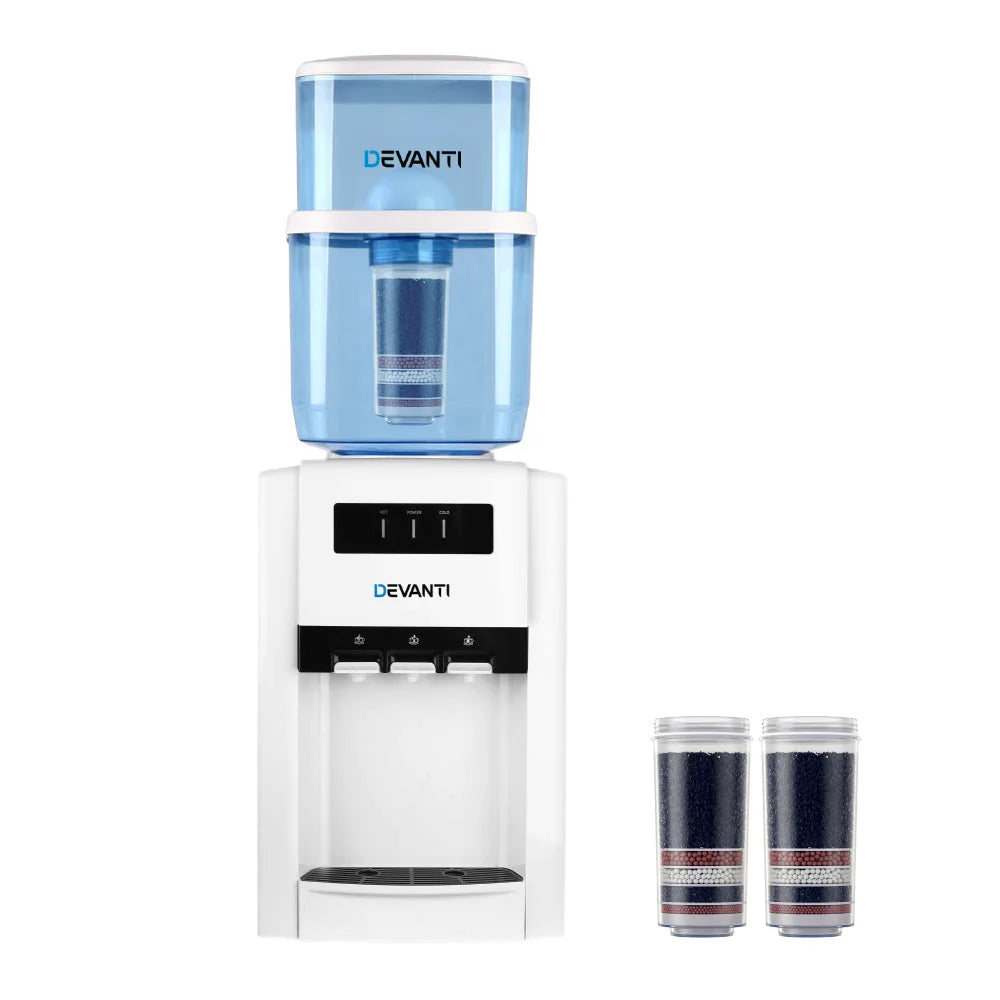 Bench Top Water Cooler Dispenser 22L Purifier Hot Cold