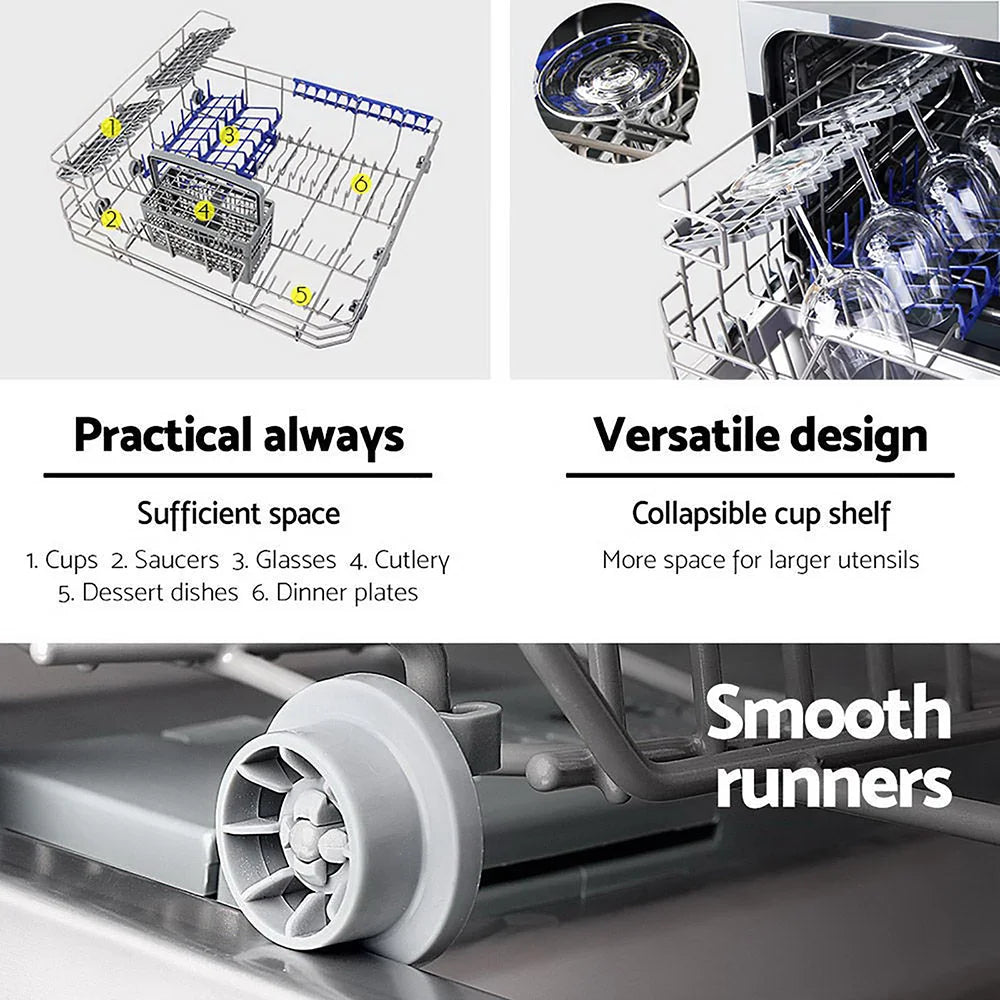 Benchtop Dishwasher 6 Place Countertop Freestanding Bench