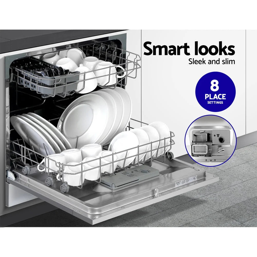 Benchtop Dishwasher 8 Place Settings - Silver - Appliances