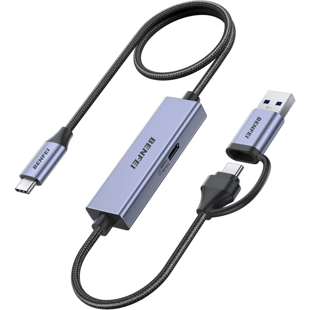 BENFEI 408GY USB-C to USB-C + A + PD (100W) Video/Audio