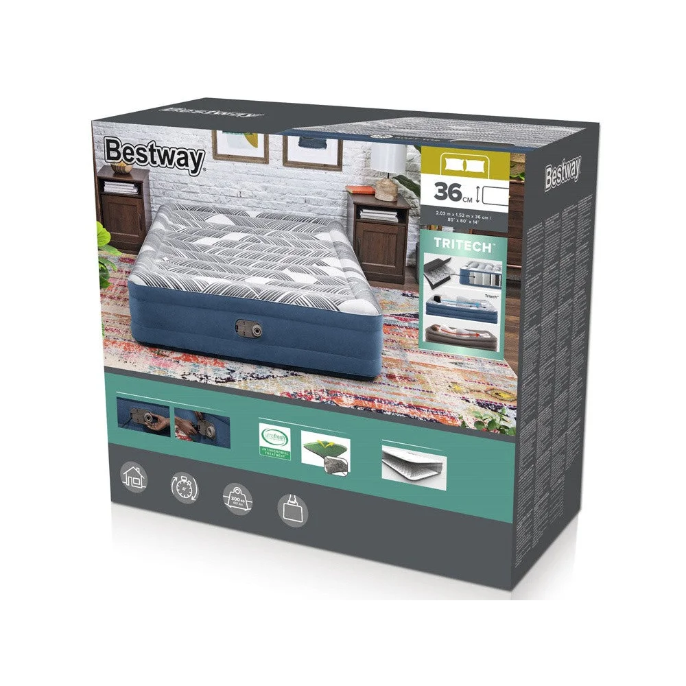 Bestway 2.03m x 1.52m x 36cm Tritech Fashion Flock