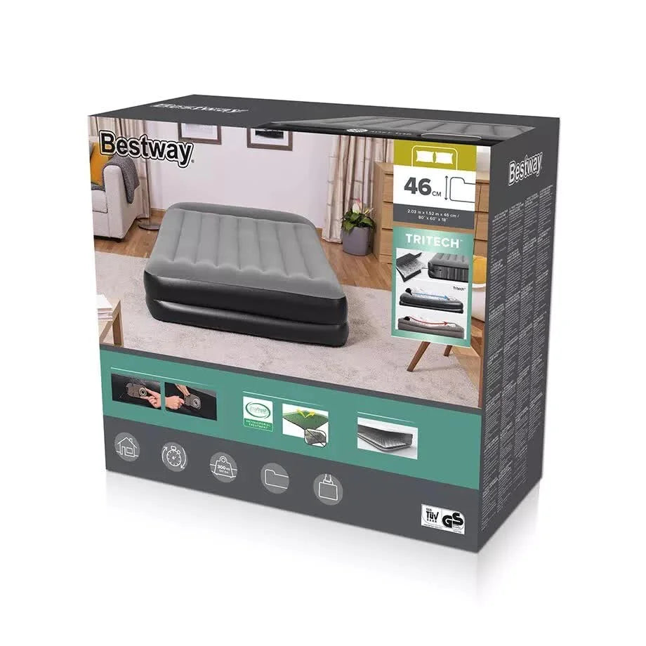 Bestway 2.03m x 1.52m x 46cm Tritech Air Mattress Queen