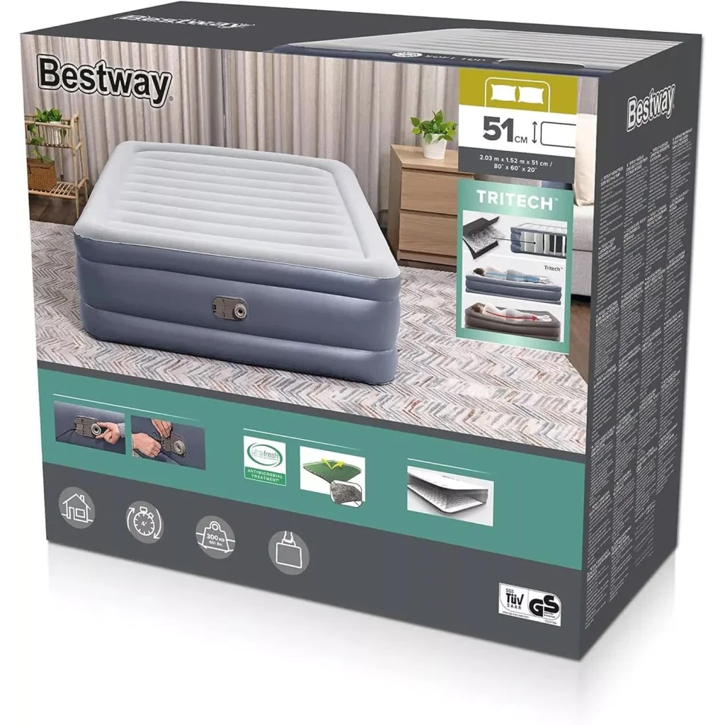 Bestway 2.03m x 1.52m x 51cm Tritech Air Inflatable