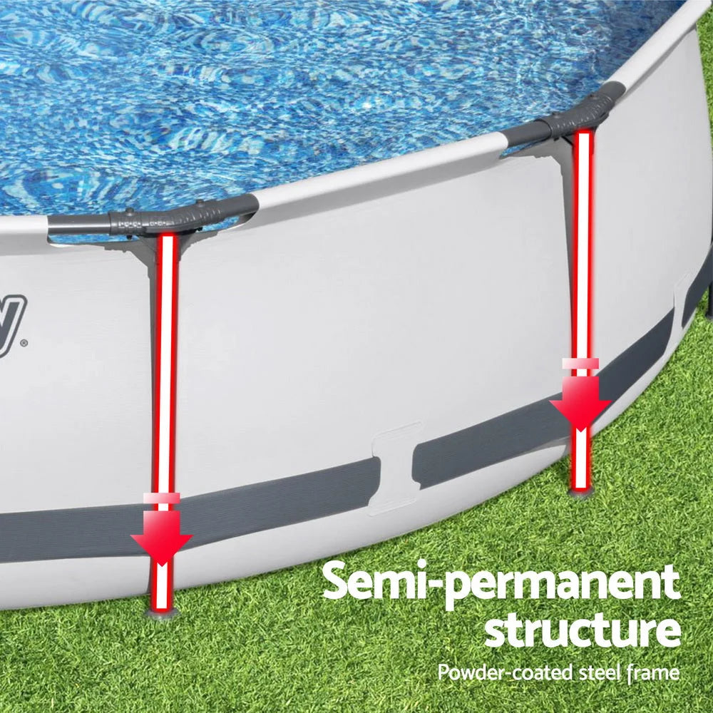 Bestway 366cm Swimming Pool Above Ground Pools Round Filter