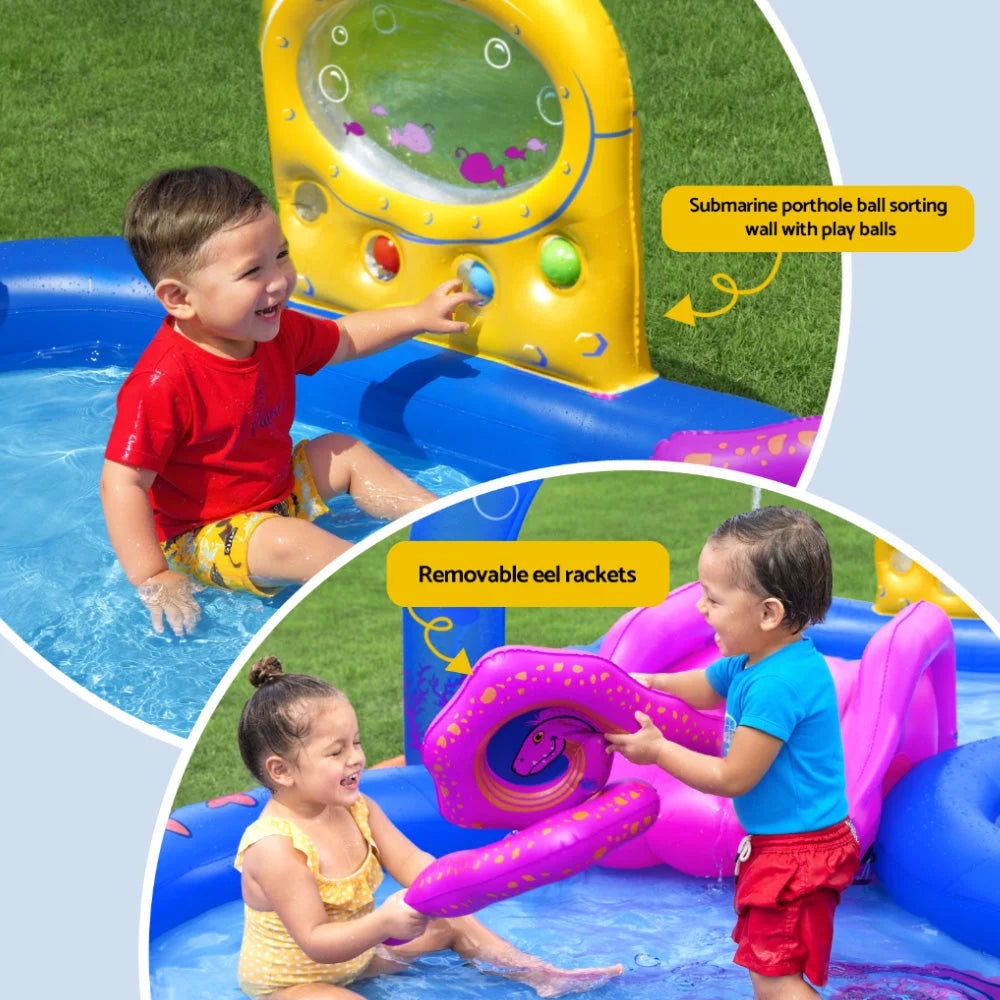 Bestway Kids Inflatable Play Splash Pool with Slide Ball