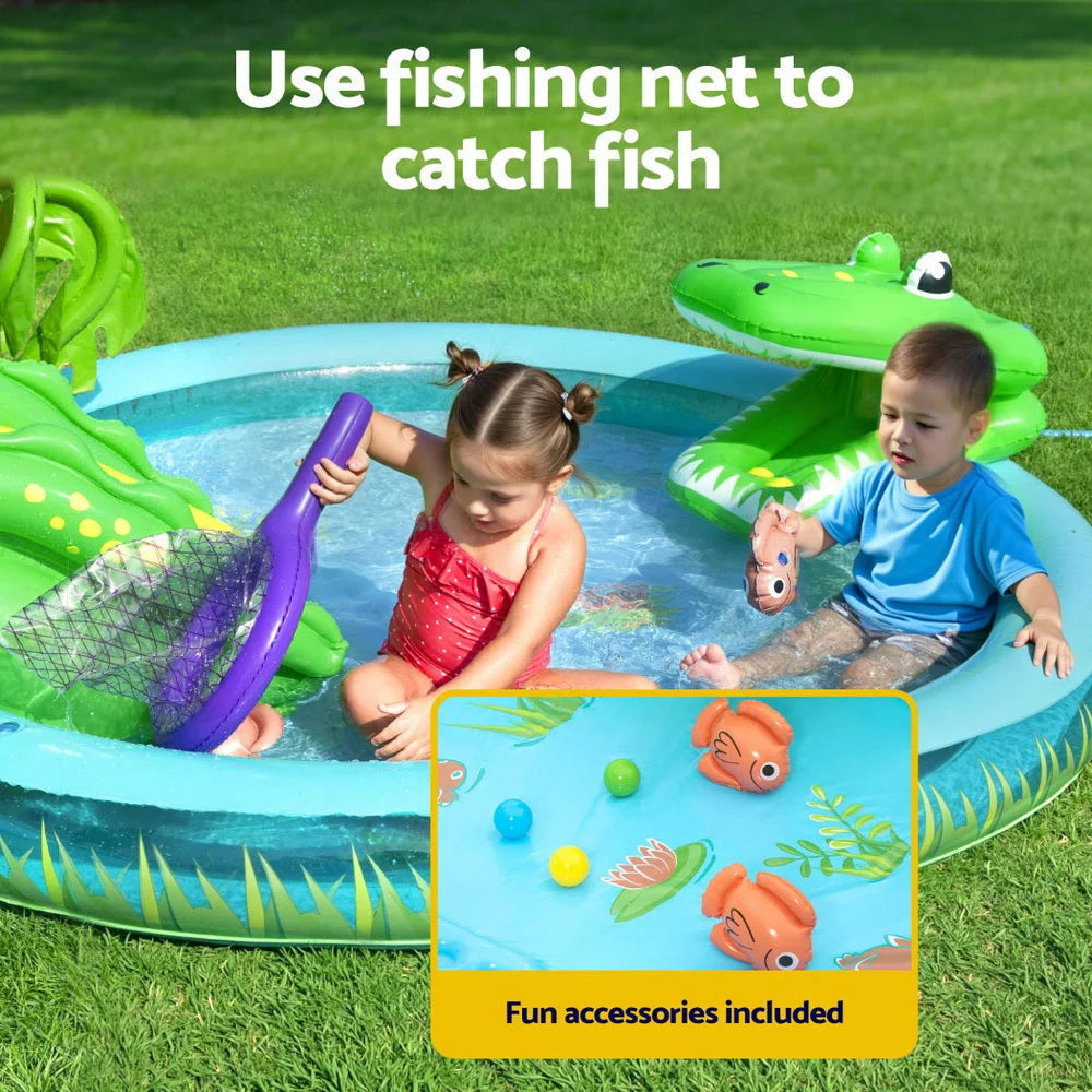 Bestway Kids Inflatable Splash Play Pool with Slide Ball