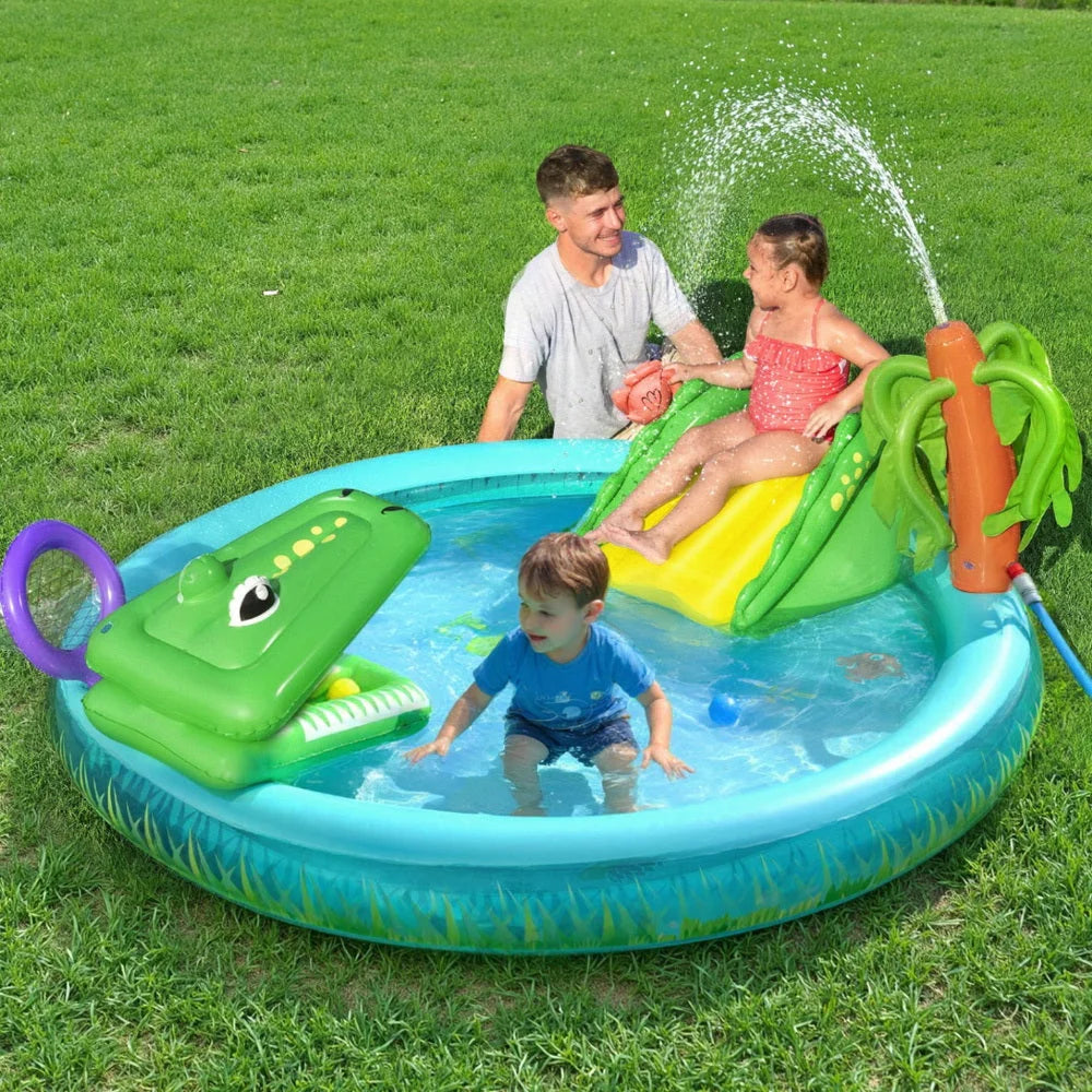 Bestway Kids Inflatable Splash Play Pool with Slide Ball
